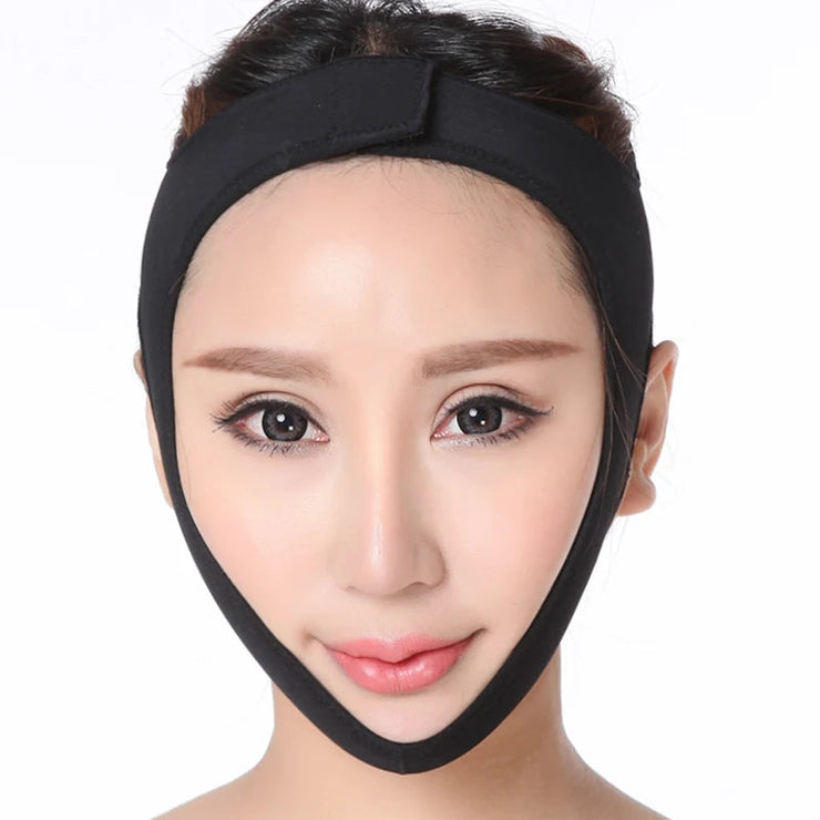 Elastic Face Slimming Bandage V Line Face Shaper Women Chin Cheek Lift Up Belt Facial Massager Strap Face Skin Care Tools Beauty JONNY