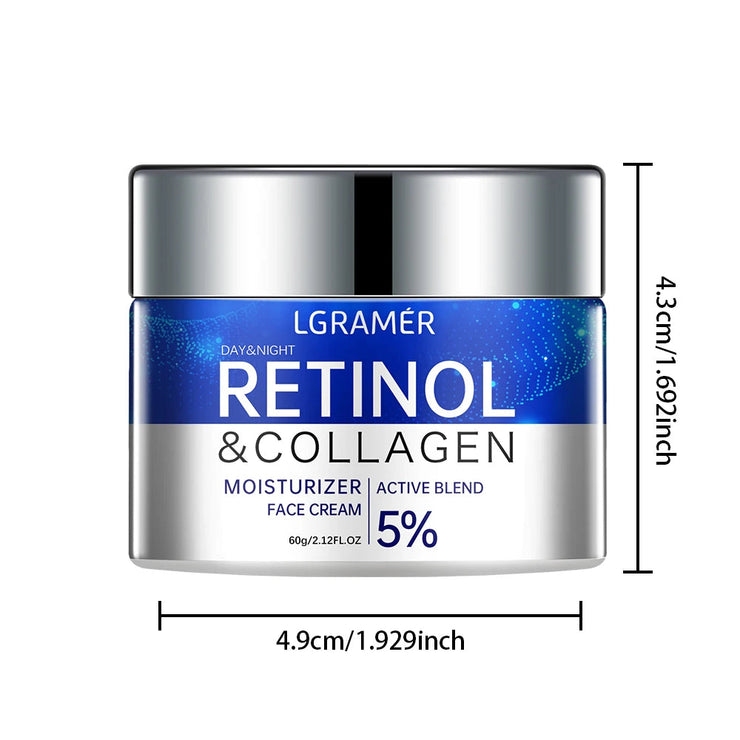 Retinol Collagen Face Cream Repairing Skin Moisturizing Hyaluronic Acid Younger Smooth Wrinkles Face Skin Care Cosmetic 30g/60g JONNY