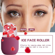 Silicone Ice Face Roller Contour and Shrink Pores,Remove Dark Circles,Massage Skin Beauty Facial Roller for Eyes,Neck,Care Tool JONNY