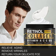 Men's Retinol Collagen Face Cream Skincare Moisturizing Brightening Hydrating Smooth Wrinkles Firming Facial Face Men Skin Care JONNY