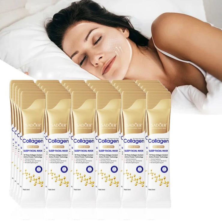 30pcs Collagen Sleeping Facial Masks Face skincare Moisturizing Brightening Firming Hydrating Face Mask Facial Skin Care