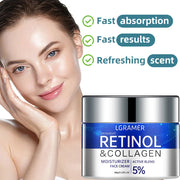 Retinol Collagen Face Cream Repairing Skin Moisturizing Hyaluronic Acid Younger Smooth Wrinkles Face Skin Care Cosmetic 30g/60g JONNY