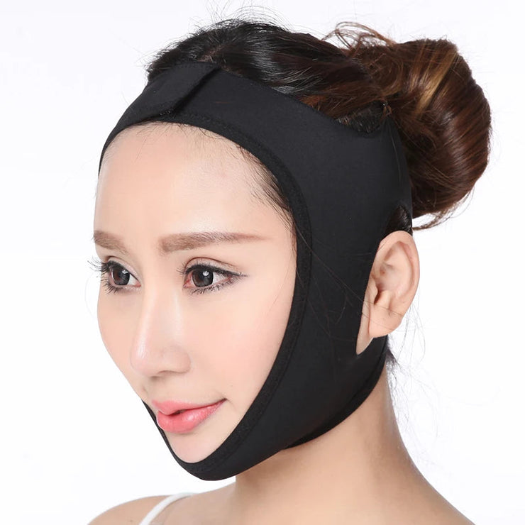 Elastic Face Slimming Bandage V Line Face Shaper Women Chin Cheek Lift Up Belt Facial Massager Strap Face Skin Care Tools Beauty JONNY