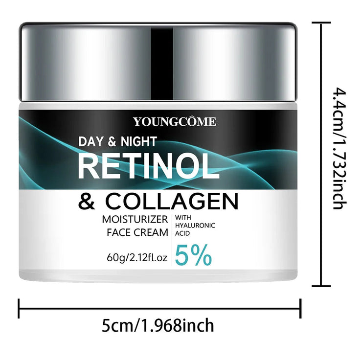 YOUNGCOME Retinol Collagen Moisturizing Cream Promotes Skin Elasticity and Luster Nourishing Brightening Improve Skin Texture JONNY