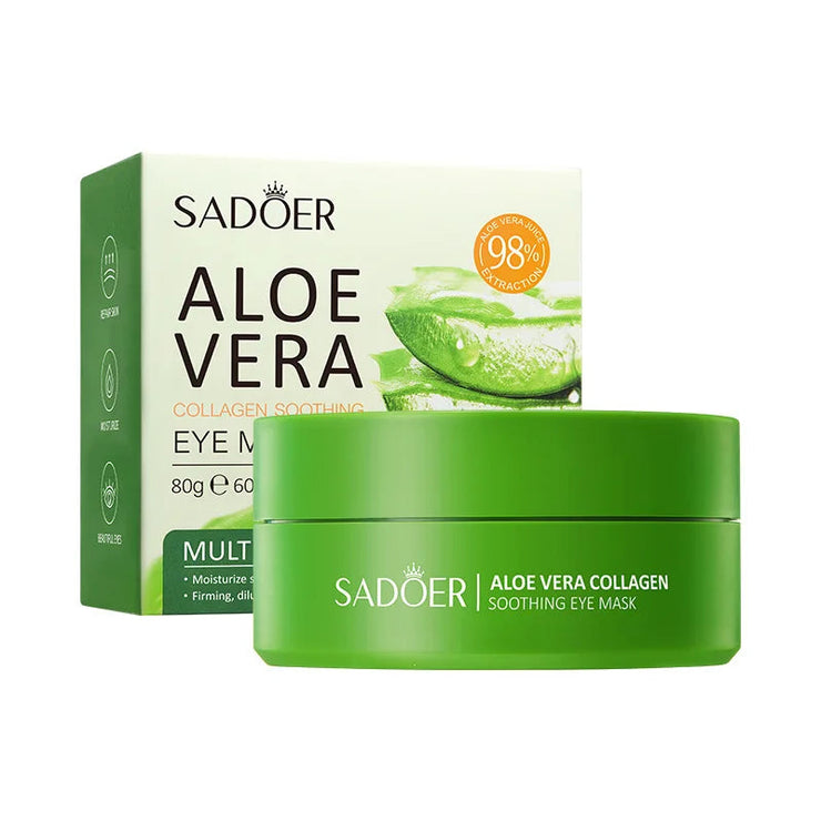 60pcs SAODER Aloe Vera Collagen Eye Mask Anti Dark Circles Eyes Bags Moisturizing Firming Eye Patches Eyes Skin Care Products JONNY