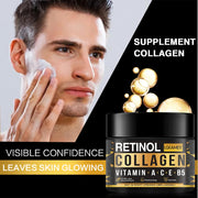 Men's Retinol Collagen Face Cream Skincare Moisturizing Brightening Hydrating Smooth Wrinkles Firming Facial Face Men Skin Care JONNY