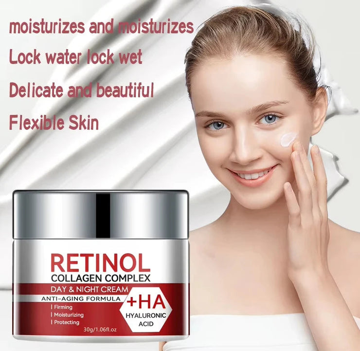 Retinol Collagen Facial Care Moisturizing Cream deeply nourishes  Suitable for dry and rough skin, Aging Face Cream Moisturizing JONNY