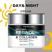 YOUNGCOME Retinol Collagen Moisturizing Cream Promotes Skin Elasticity and Luster Nourishing Brightening Improve Skin Texture JONNY