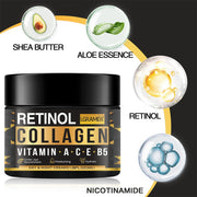 Men's Retinol Collagen Face Cream Skincare Moisturizing Brightening Hydrating Smooth Wrinkles Firming Facial Face Men Skin Care JONNY