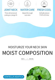 10 piezas de mascarilla para el cuello con ácido hialurónico, mascarilla reafirmante de colágeno para el cuello, nutritiva, iluminadora, hidratante y para el cuidado de la piel del cuello 