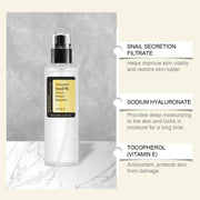 Advanced Snail 96 Mucin Power Essence Fading Fine Lines Moisturizing Lifting Firming Smoothing Nourishin Brightening Skin Care JONNY