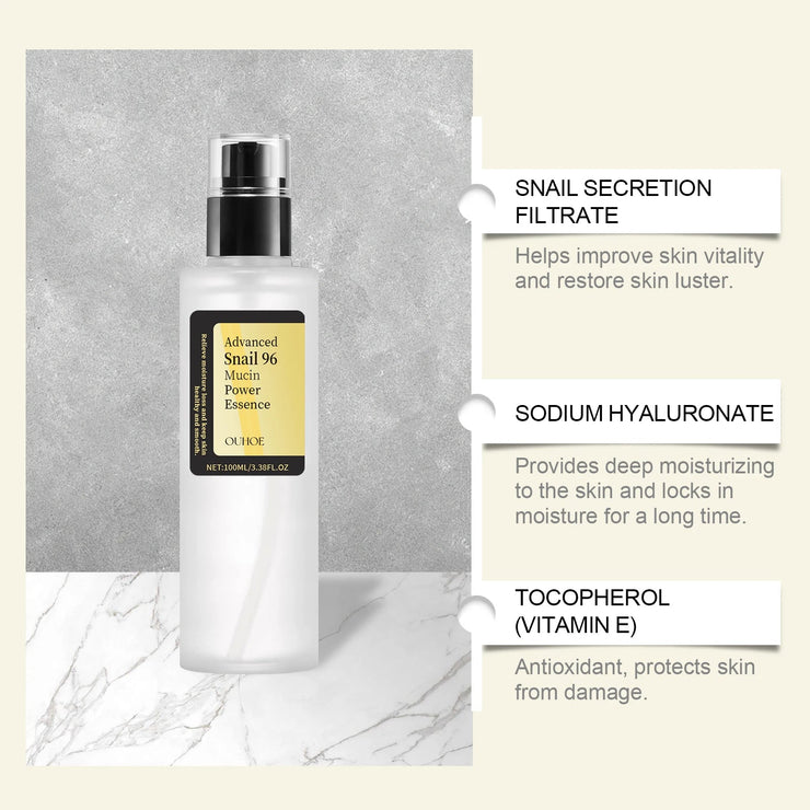 Advanced Snail 96 Mucin Power Essence Fading Fine Lines Moisturizing Lifting Firming Smoothing Nourishin Brightening Skin Care JONNY