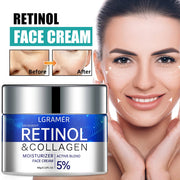 Retinol Collagen Face Cream Repairing Skin Moisturizing Hyaluronic Acid Younger Smooth Wrinkles Face Skin Care Cosmetic 30g/60g JONNY