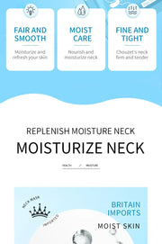 10 piezas de mascarilla para el cuello con ácido hialurónico, mascarilla reafirmante de colágeno para el cuello, nutritiva, iluminadora, hidratante y para el cuidado de la piel del cuello 