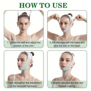 Bandage amincissant réutilisable pour le visage en V pour femme, ceinture de levage du menton et des joues, sangle de massage du visage, soins de la peau, outils de beauté