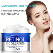 Retinol Collagen Face Cream Repairing Skin Moisturizing Hyaluronic Acid Younger Smooth Wrinkles Face Skin Care Cosmetic 30g/60g JONNY