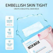 10pcs Hyaluronic Acid Neck Mask Collagen Firming Neck Masks Nourishing Brightening Beauty Moisturizing Necks Skin Care