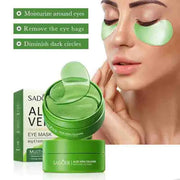 60pcs SAODER Aloe Vera Collagen Eye Mask Anti Dark Circles Eyes Bags Moisturizing Firming Eye Patches Eyes Skin Care Products JONNY